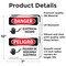 Signmission Electrical Hazard Bilingual Danger Sign, Vinyl Decal, 7in W x 10in L, 2PK OS-2PACK-DS-D-710-VS-1196 - alternate 4